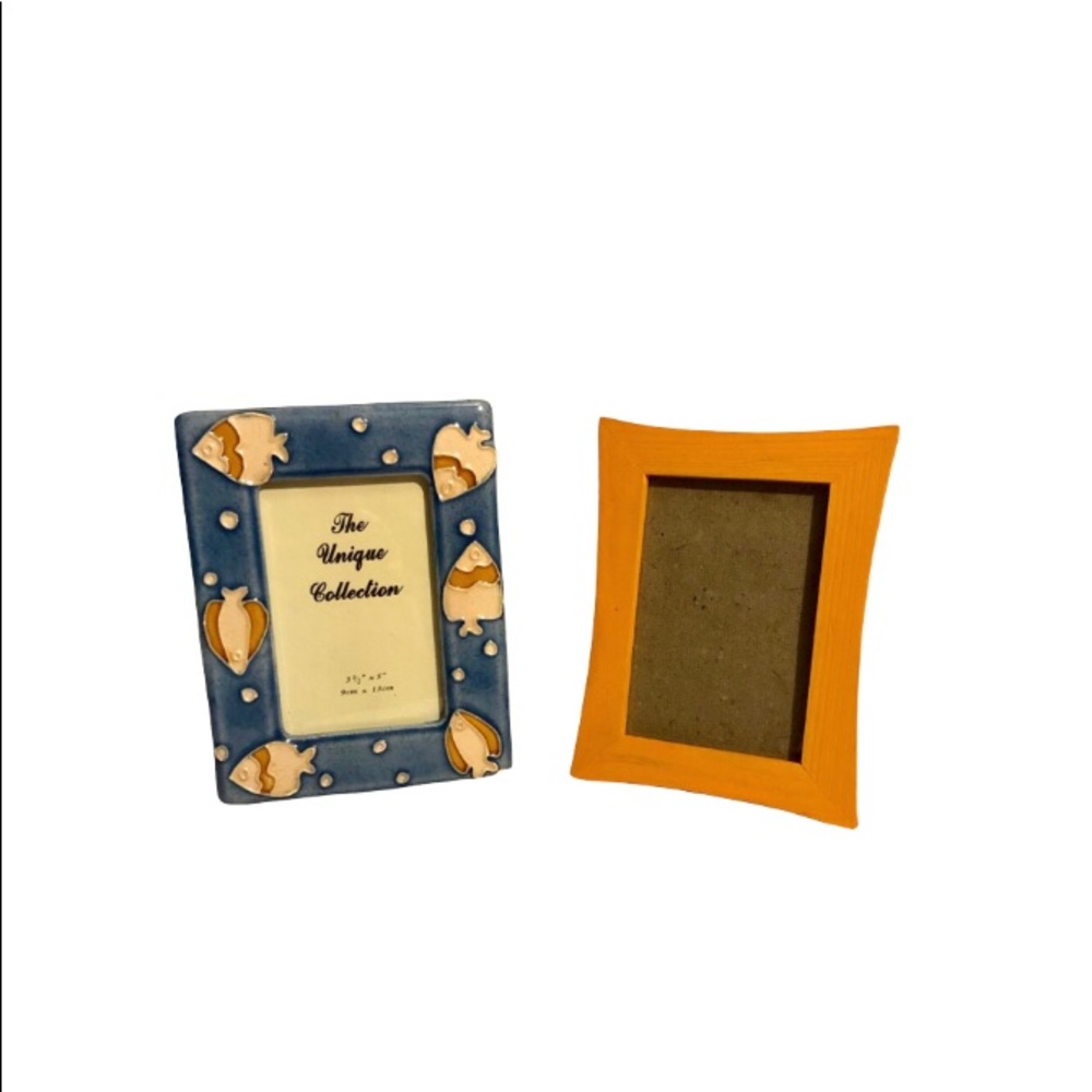 Pair of Picture Frames (Fishes & Gold Frame)
